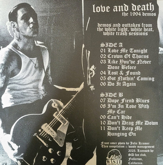 SOCIAL DISTORTION (ソーシャル・ディストーション) - Love And Death : The 1994 Demos (US 限定プレス LP/ New)