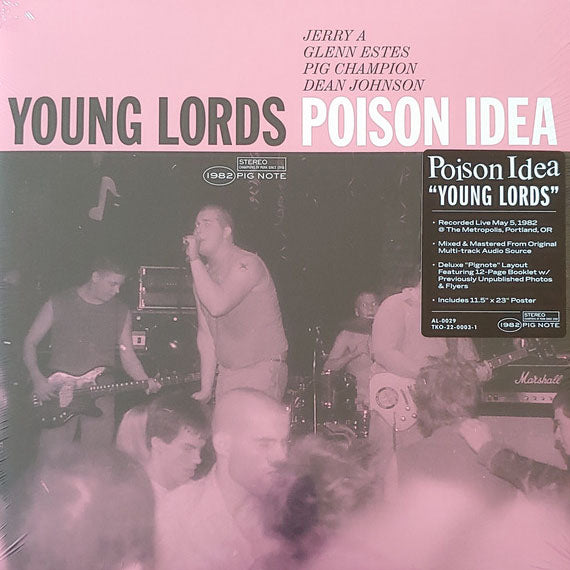 POISON IDEA (ポイズン・アイデア)  - Young Lords: Live At The Metropolis, 1982 (US 1,500枚限定「ブラックヴァイナル」LP/ New)