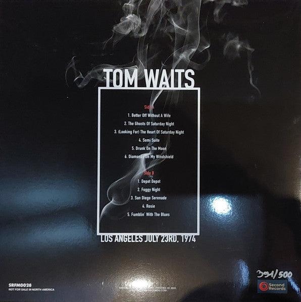 TOM WAITS   (トム・ウェイツ)  - Los Angeles July 23rd, 1974 (EU 500枚限定再発ナンバリング入りマーブルヴァイナル 180g LP/ New)