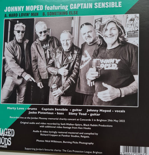 JOHNNY MOPED feat.Captain Sensible  (ジョニー・モープド feat. キャプテン・センシブル)  - God Save Our Queen, Jordan Mooney 1955-2022 UK 限定「グレイヴァイナル」7"/New)