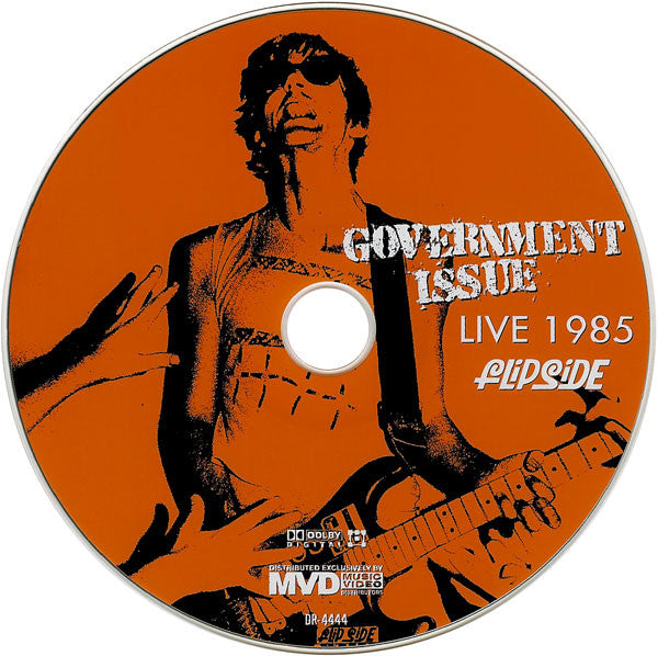 GOVERNMENT ISSUE (ガヴァメント・イシュー)  - Live 1985 (US 限定プレス DVD/ New) 全盛期ライブ！