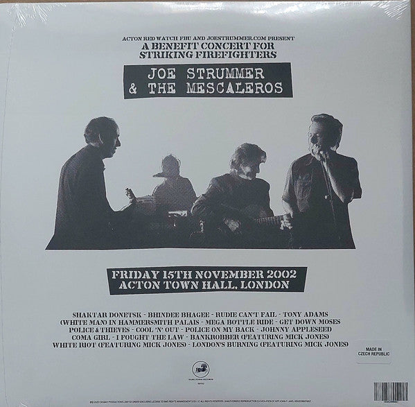 JOE STRUMMER & THE MESCALEROS (ジョー・ストラマー & ザ・メスカレロス)  - Live At Acton Town Hall (US & EU 限定再発「クリアヴァイナル」2xLP/New)