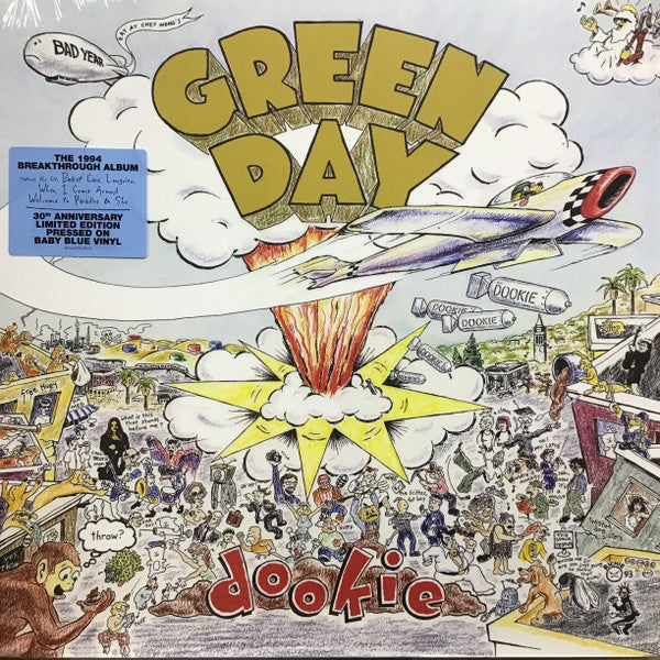 GREEN DAY (グリーン・デイ) - Dookie  (EU 30周年限定再発「ブルーヴァイナル」LP/ New)