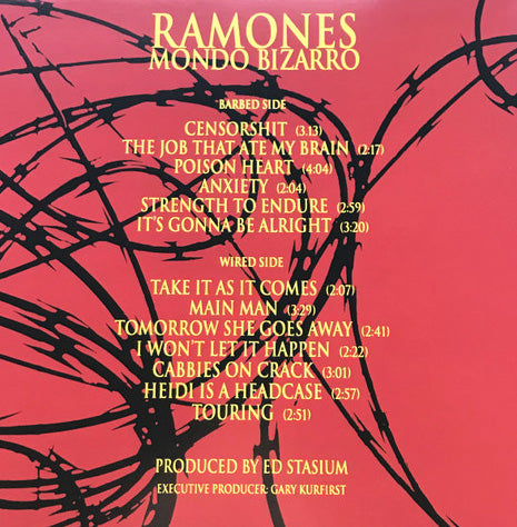 RAMONES (ラモーンズ) - Mondo Bizarro (EU 限定リプロ再発 LP / New)