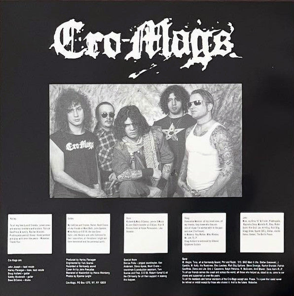 CRO-MAGS (クロ・マグス)  - Alpha Omega (EU 250枚限定再発「ブラックヴァイナル」LP/ New) '92年 3rdアルバム !