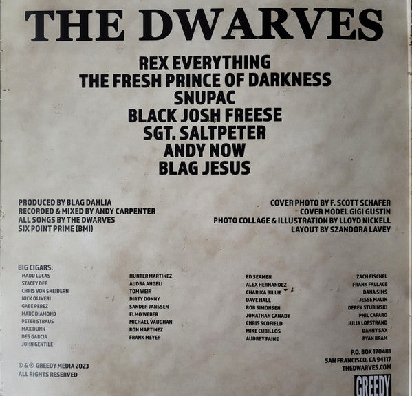 DWARVES (ドワーヴス)  - The Dwarves Concept Album (US 限定「ダークブルーヴァイナル」LP/ New)