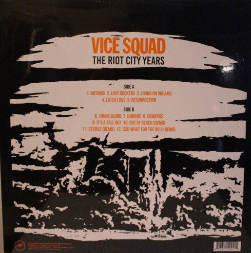 VICE SQUAD (ヴァイス・スクワッド)  - The Riot City Years (UK 限定再発「イエローヴァイナル」LP/ New)