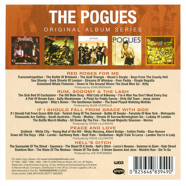 POGUES, THE (ザ・ポーグス)  - Original Album Series (UK-EU 限定再発「紙ジャケ」5xCD/New)