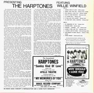 HARPTONES (ハープトーンズ)  - featuring.WILLIE WINFIELD Vol.1 (US 限定再発 150g LP/廃盤 New)
