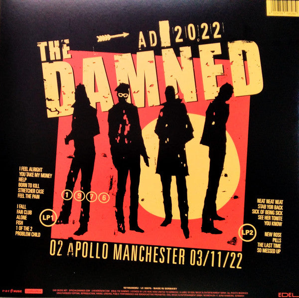 DAMNED, THE (ザ・ダムド)  - AD 2022 Live In Manchester (EU 限定再発180g 「ブラックヴァイナル」2xLP/ New)