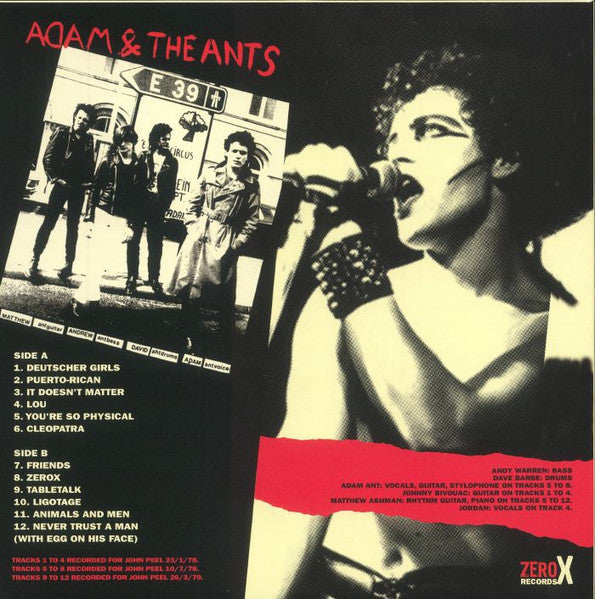 ADAM AND THE ANTS (アダム＆ジ・アンツ)  - Live At The BBC 78/79 (EU 限定プレス LP/ New)