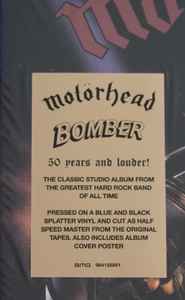 MOTORHEAD (モーターヘッド) - Bomber (EU 50周年記念限定再発「青/黒ヴァイナル」 LP/New) ポスター付き！