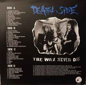 DEATH SIDE (デス・サイド)  - The Will Never Die (UK 正規再発「限定ブラックヴァイナル」2xLP/ New) 12頁ブックレット付き。