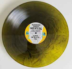 V.A. (アグノスティック・フロント、シック・オブ・イット・オール、ゴリラ・ビスケッツ)  - Live In N.Y.C. '91 (US 1,200枚限定「ギャラクシーカラーヴァイナル」LP/ New) 初レコード化！