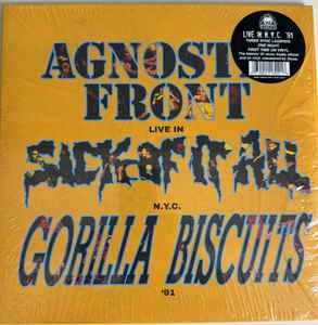 V.A. (アグノスティック・フロント、シック・オブ・イット・オール、ゴリラ・ビスケッツ)  - Live In N.Y.C. '91 (US 1,200枚限定「ギャラクシーカラーヴァイナル」LP/ New) 初レコード化！