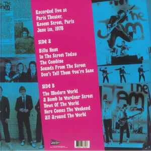 JAM, THE (ザ・ジャム)  - Paris Moderne (EU 限定プレス「ブラックヴァイナル」LP/ New) '78年6月1日パリシアターでのライブ !