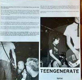 TEENGENERATE (ティーンジェネレート)  - Live at the Empty Bottle (US 限定プレス 「初回ブラックヴァイナル」LP/ New) '95年11月、シカゴでの熱狂ライブ！