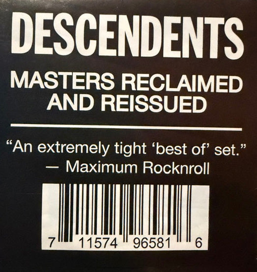 DESCENDENTS (ディセンデンツ)  - All (US 限定リマスター再発 LP/ New) '87年4th アルバム！