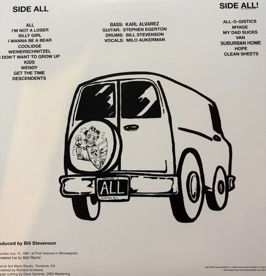 DESCENDENTS (ディセンデンツ)  - Liveage! (US 限定リマスター再発 LP/ New) 解散直前ライブ！