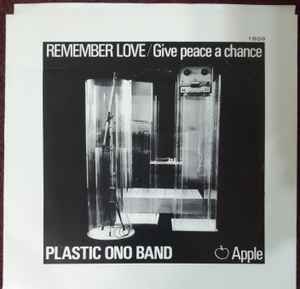 JOHN LENNON (PLASTIC ONO BAND) (ジョン・レノン (プラスチック・オノ・バンド)  - Give Peace A Chance (US オリジナル 7"+光沢ソフト紙ジャケ/演者名ラベ下部プリント)
