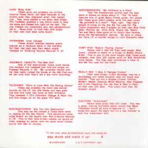 V.A. (初期「米国テキサス」パンク・コンピ)  - Bloodstains Across Texas (US 限定再発 CD / New)