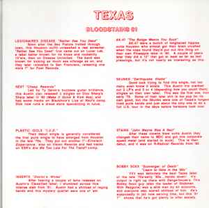 V.A. (初期「米国テキサス」パンク・コンピ)  - Bloodstains Across Texas (US 限定再発 CD / New)