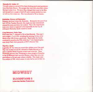 V.A. (初期「米国中西部」パンク・コンピ) - Bloodstains Across The Midwest (US 限定再発 CD / New)