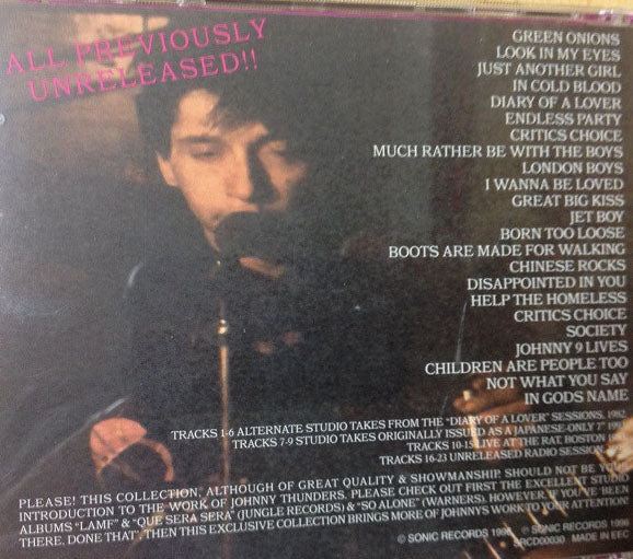 JOHNNY THUNDERS (ジョニー・サンダース)  - Diary Of A Gypsy Lover (UK 限定プレス CD/ New)