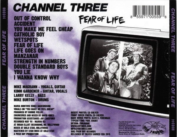 CHANNEL 3 (チャンネル・スリー) - Fear Of Life (US 限定プレス再発 CD/ New)