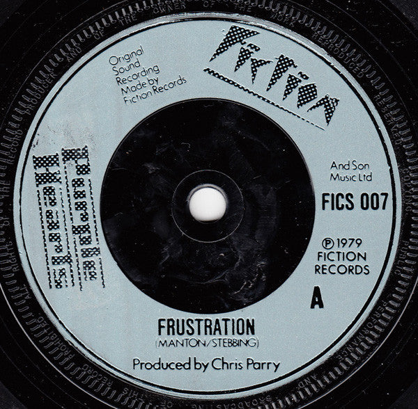 PURPLE HEARTS (パープル・ハーツ)  - Frustration  (UK '79 オリジナル 7"/光沢固紙折り返しジャケ) セカンド！