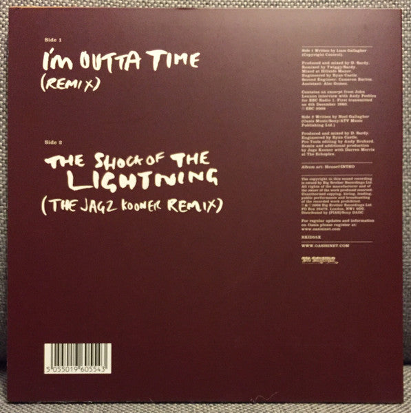 OASIS (オアシス)  - I'm Outta Time - Remixes (UK 限定リリース 7インチ/NEW 廃盤) '08年シングル