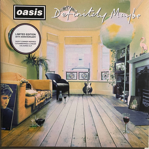 OASIS (オアシス)  - Definitely Maybe (EU 限定復刻リマスター再発「レッド&ホワイトマーブルヴァイナル」 2xLP/NEW)