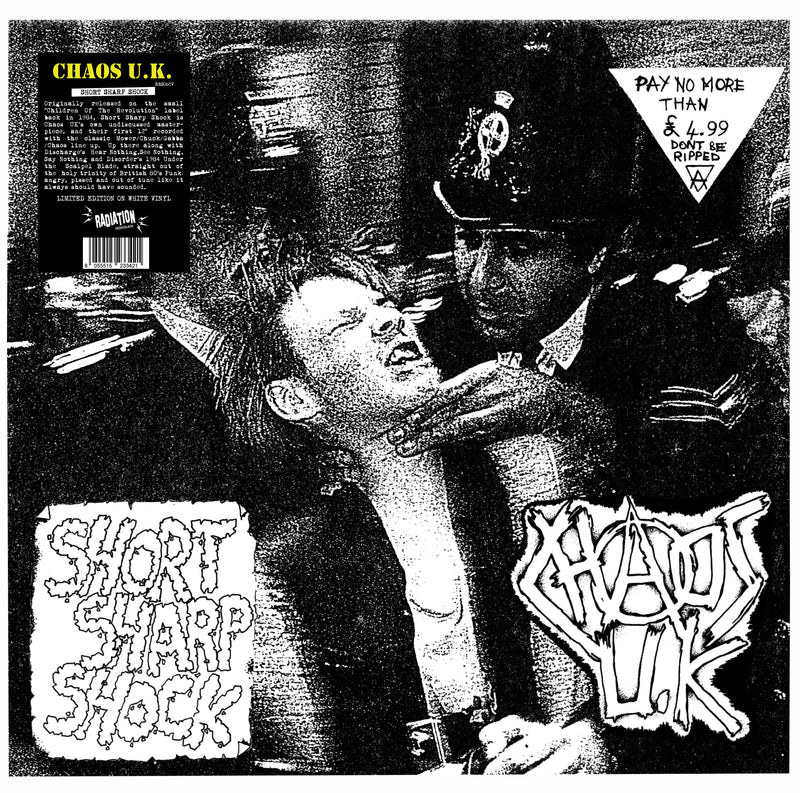 CHAOS U.K. (カオス U.K.)  - Short Sharp Shock (Italy 限定再発ホワイトヴァイナル LP/ New)