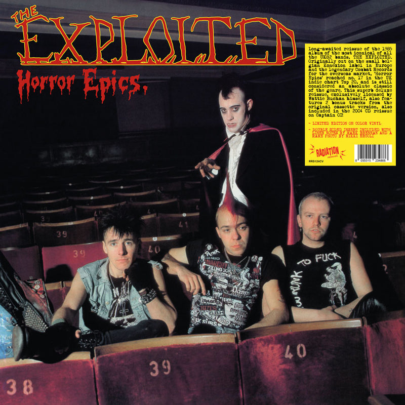 EXPLOITED, THE (ジ・エクスプロイテッド)  - Horror Epics. (Italy 限定再発レッドヴァイナル LP/ New)