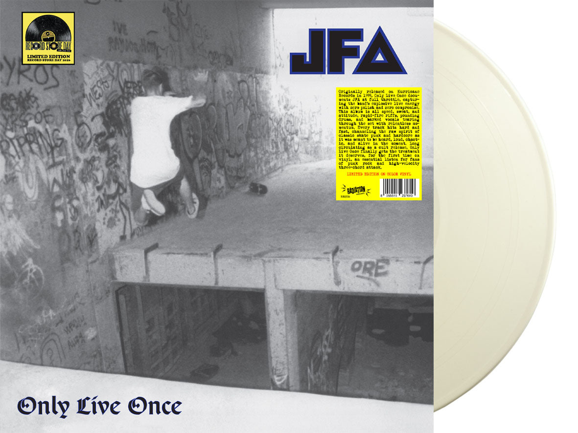 JFA (ジョディ・フォスターズ・アーミー)  - Only Live Once (Italy 「RSD 2026」正規再発「限定ホワイトヴァイナル」 LP/ New) アリゾナ、スケートパンク！