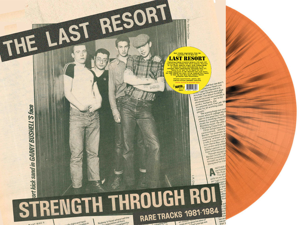 LAST RESORT, THE (ザ・ラスト・リゾート)  - Strength Through Roi: Rare Tracks 1981-1984 (Italy 限定プレス「スプラッターヴァイナル」LP/ New) ポスター、ポストカード付き !