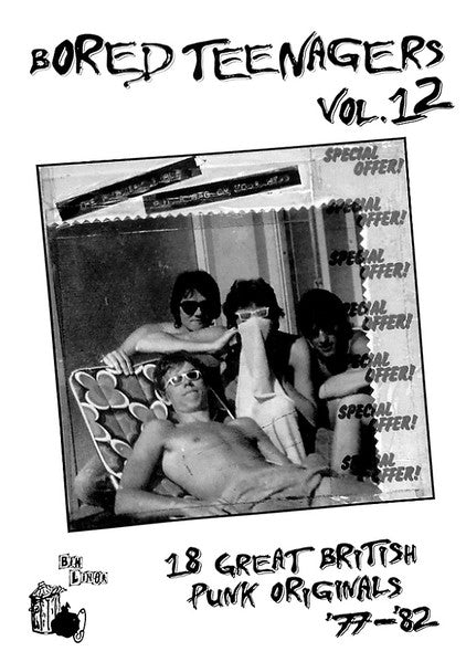 V.A. (レアUKパンク・コンピ)  - Bored Teenagers Vol.12 (UK 500枚限定プレス LP+ブックレット / New)