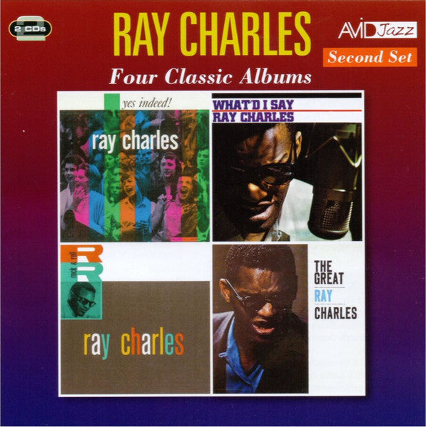 RAY CHARLES (レイ・チャールズ)  - Four Classic Albums (UK 限定合体再発CDx2枚組/New) 全46曲！