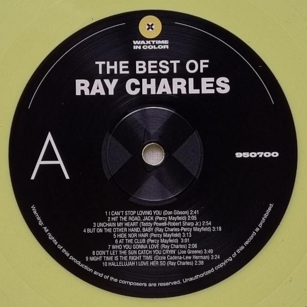 RAY CHARLES (レイ・チャールズ)  - The Best Of Ray Charles (EU 限定「イエローヴァイナル」180g LP/New)