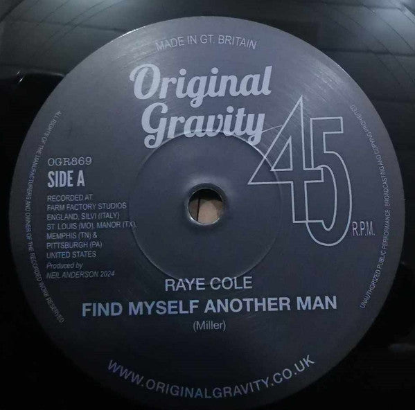 RAYE COLE / RACHEL MAXANN (レイ・コール / レイチェル・マクサン)  - Find Myself Another Man (UK 限定 7"+カンパニースリーブ/New)