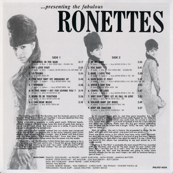 RONETTES (ロネッツ)  - ....Presenting Fabulous The Ronettes feat.Veronica (EU 限定ボーナス入り再発 LP/New)