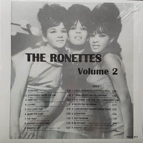 RONETTES (ロネッツ)  - Volume.2 (EU 限定リリース・アナログ LP/New) レア音源編集コンピ第2弾