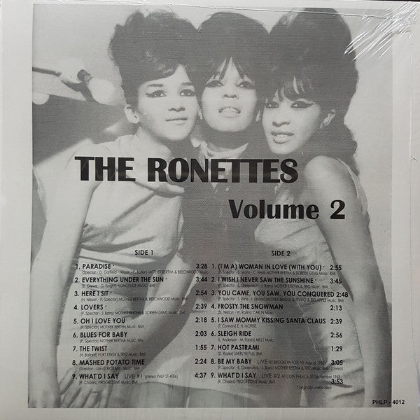 RONETTES (ロネッツ)  - Volume.2 (EU 限定リリース・アナログ LP/New)