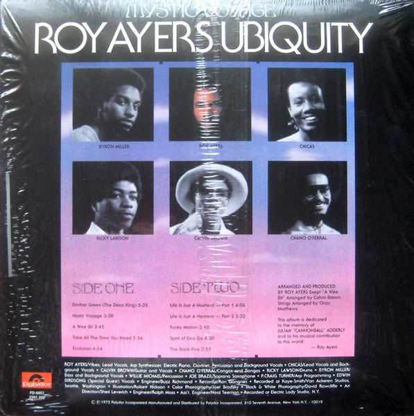 ROY AYERS UBIQUITY (ロイ・エアーズ)  - Mystic Voyage (US 限定復刻再発 LP)