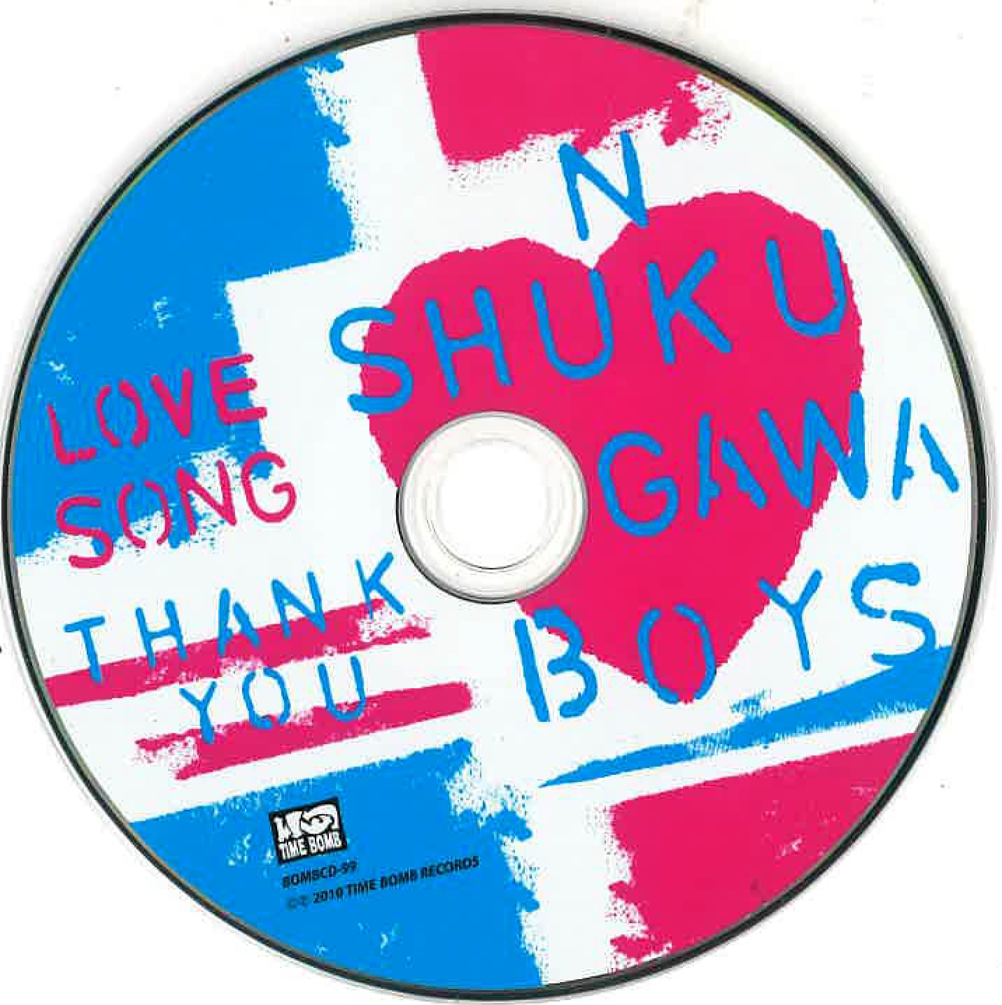 N’ SHUKUGAWA BOYS (N’ しゅくがわボーイズ) - Love Songs (Japan タイムボム 限定 「見開き紙ジャケ」CD/New) 「物語はちと？不安定」他名作’10年通算２作目