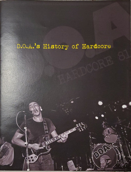 D.O.A. - Hardcore '81 (Canada 40周年記念限定「正規」再発LP / New) 12頁ブックレット付 !