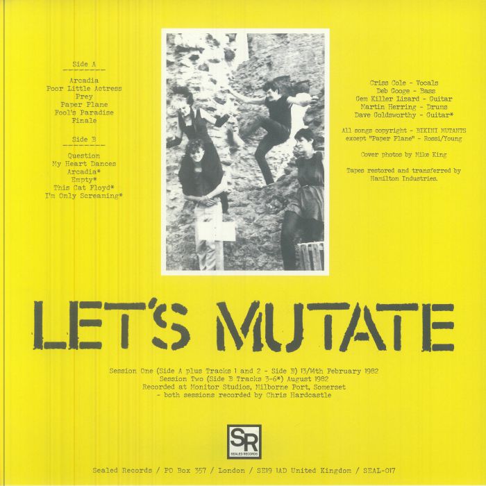 BIKINI MUTANTS (ビキニ・ミュータンツ)  - Let's Mutate (UK 限定リリース「黒盤」 LP+ブックレット/NEW) '26年デモ音源コンピレーション