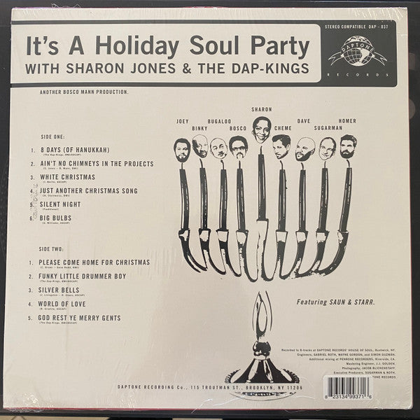 SHARON JONES & THE DAP-KINGS (シャロン・ジョーンズ & ダップキングス)  - It's A Holiday Soul Party (US 限定再発「カラー（紅白Candy Cane）VINYL」LP/New)