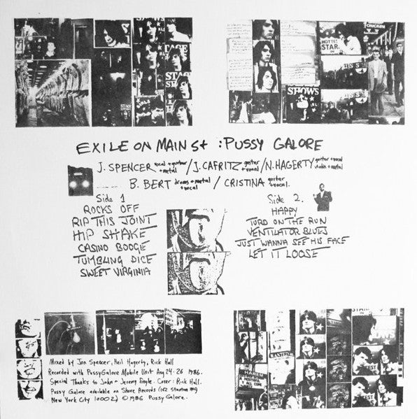 PUSSY GALORE (プッシー・ガロア)  - Exile On Main St. (US 限定復刻再発「グレーヴァイナル」 LP/NEW)