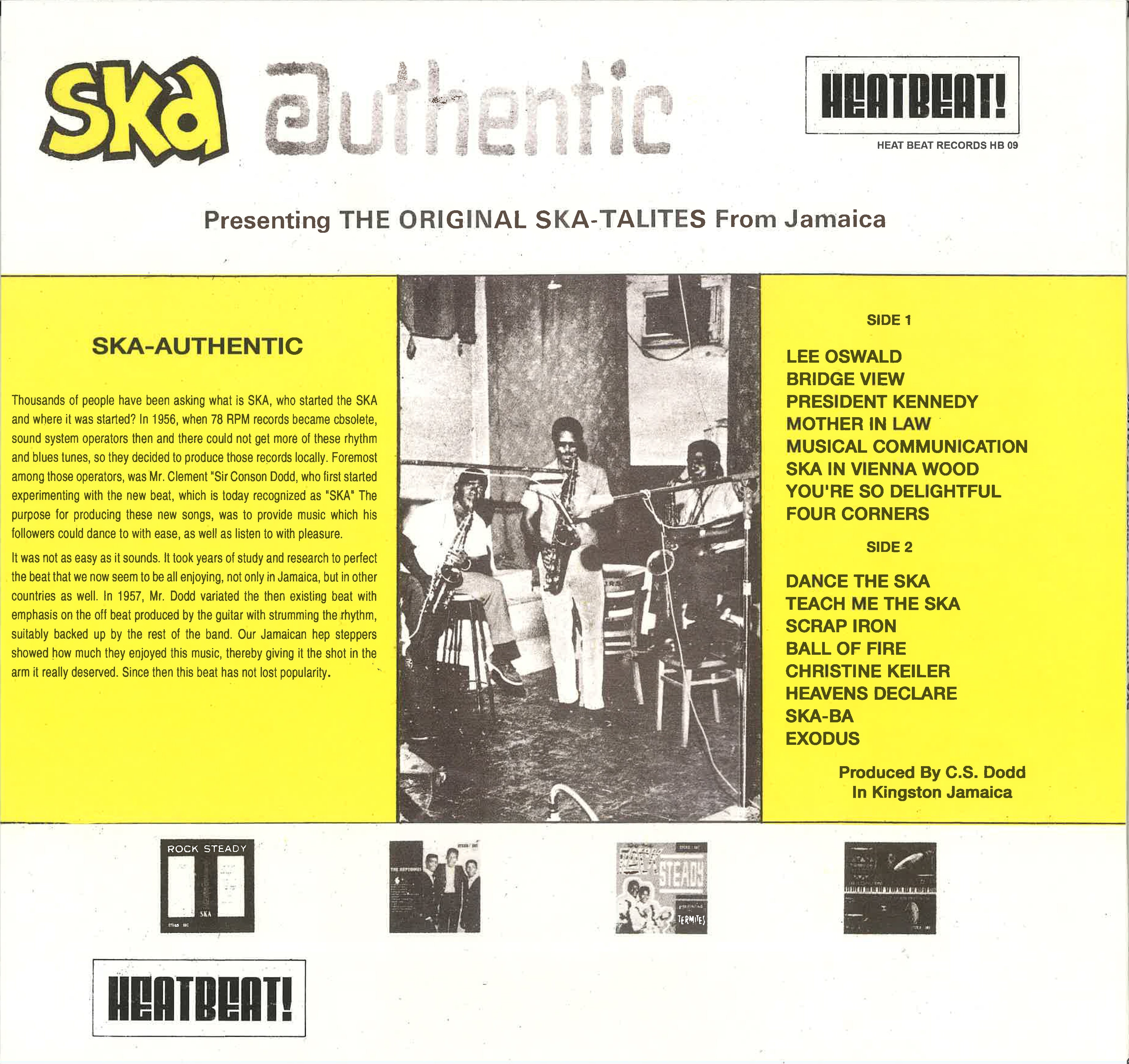 SKATALITES (スカタライツ) - Ska Authentic (EU 限定プレス LP/ New